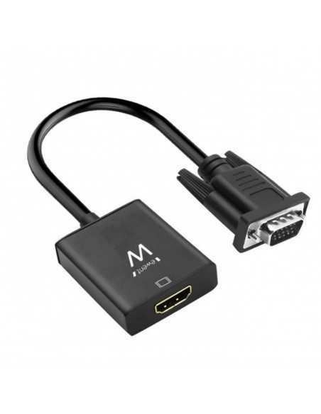 Cable adaptador ewent vga a hdmi con audio - macho - hembra