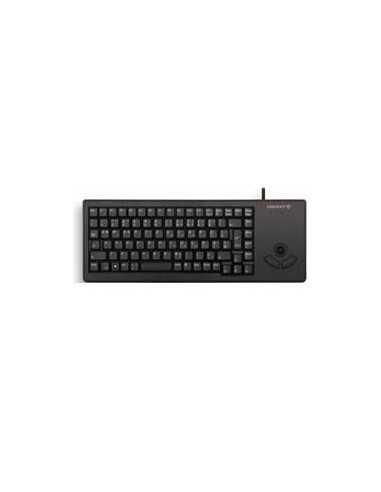 Teclado cherry xs trackball raton integrado compacto usb negro