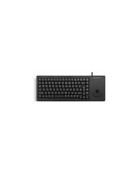 Teclado cherry xs trackball raton integrado compacto usb negro