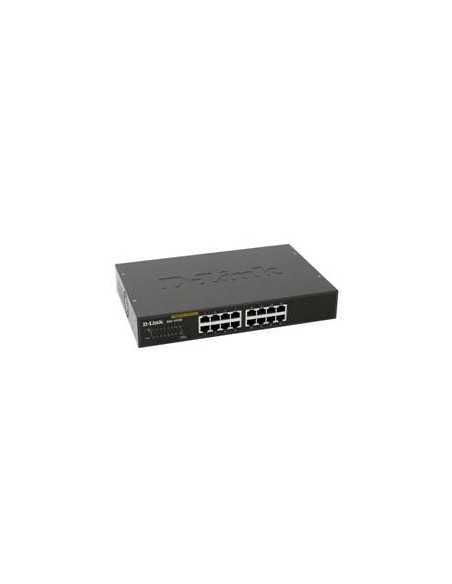 Switch 16port 10 - 100 - 1000 gibabit metal copper desktop switch d - link