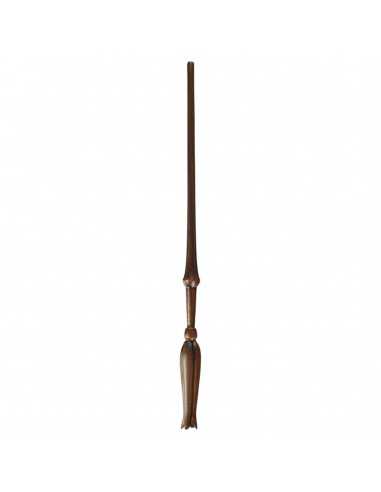 Replica the noble collection harry potter varita de luna lovegood caja decorada & placa identificativa