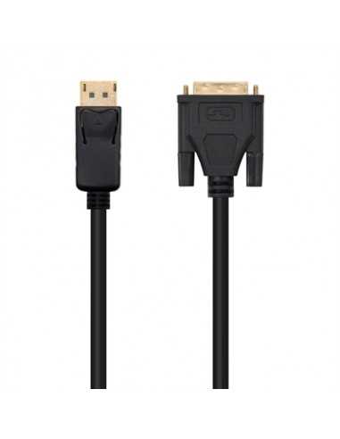 Cable displayport a dvi nanocable 2m negro - macho - macho
