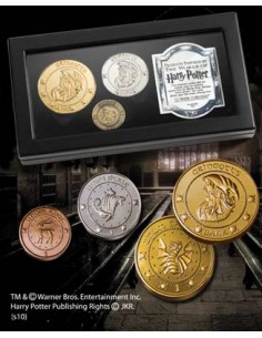 Replica the noble collection harry potter monedas de gringotts expositor