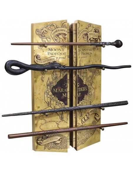 Replica the noble collection mapa del merodeador coleccion 4 varitas en expositor harry potter