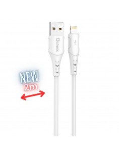 Cable qcharx athens lightning a usb tipo a - 2m - pvc blanco