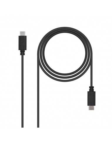Cable nanocable usb 2.0 3a - tipo usb - c - m - usb - c - m - negro - 1.0m