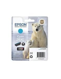 Cartucho tinta epson t263240 cian xl xp - 600 - 605 - 700 - 800 - oso polar