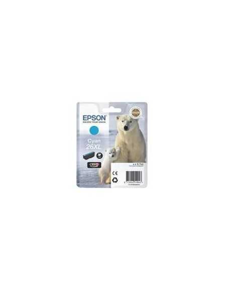 Cartucho tinta epson t263240 cian xl xp - 600 - 605 - 700 - 800 - oso polar