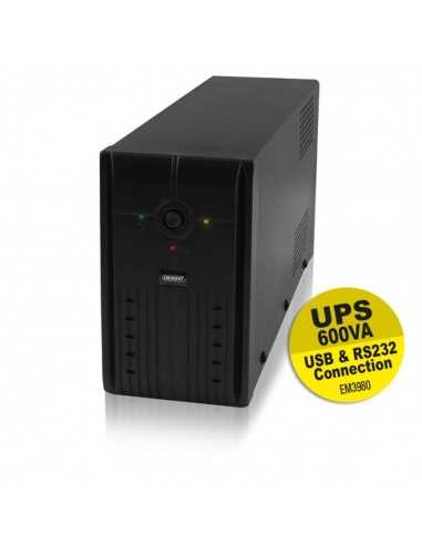 Sai eminent ups 600va - 360w - rs232 + usb