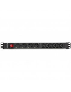 Regleta salicru para rack 19 pulgadas sps pdu 4 tomas schuko 6 tomas iec interruptor