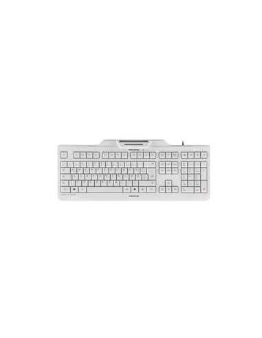 Teclado cherry kc 1000 sc lector de tarjeta chip integrado dni usb blanco