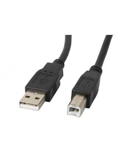 Cable impresora lanberg usb a - usb b macho - macho ferrita negro 0.5 m