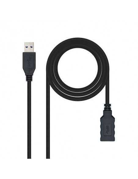 Cable usb tipo a 3.0 a usb tipo a 3.0 nanocable 1m negro macho - hembra