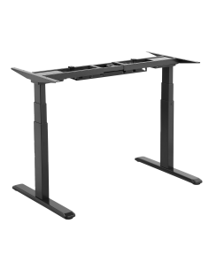 Signa estructura ajustable para escritorio doble motor y 3 segmentos negra
