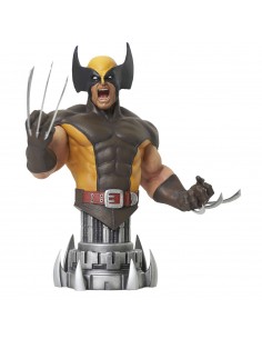 Figura busto diamond collection marvel comic wolverine brown mini busto
