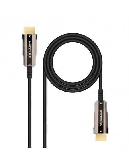 Cable hdmi 4k nanocable 10m - macho - macho fibra optica