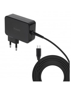 Cargador de pared tooq tqlc - usbcgan100pd 100w usb tipo c negro