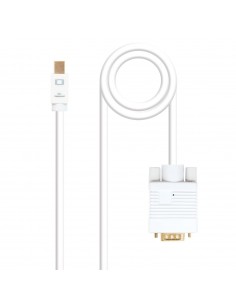 Cable nanocable conversor mini dp a vga mini dp - m - vga - m blanco 3.0 m