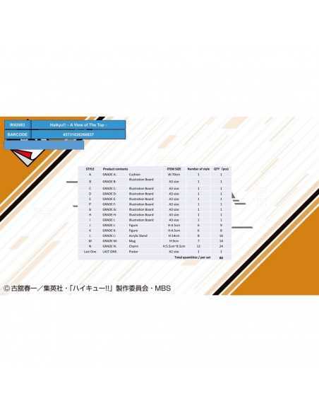 Ichiban kuji banpresto haikyu!! a view of the top lote 80 articulos