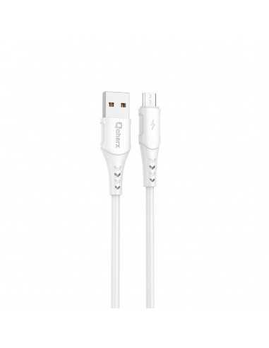 Cable qcharx lisbon usb a lightning 3a - 1 m - pvc blanco