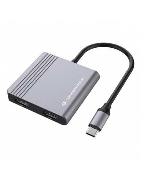 Hub usb tipo c conceptronic donn13g 2 x hdmi - 1 x usb 3.0 - 1 x usb tipo c