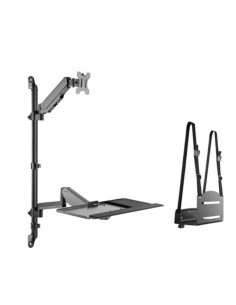 Soporte pared equip vesa hasta 32 pulgadas 100x100 max 8kg + soporte teclado max 1kg
