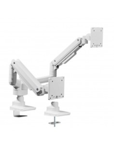 Soporte mesa equip vesa hasta 35 pulgadas 100x100 max 20kg doble pantalla blanco