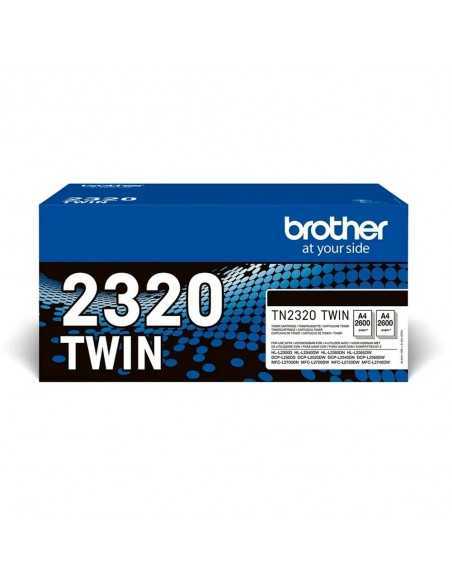 Pack toner brother tn2320twin negro 2uds