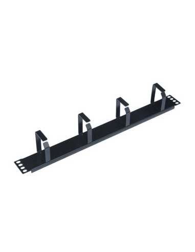 Panel pasa cables wp 1u - metalico - negro