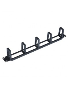 Panel pasa cables wp 1u plastico negro