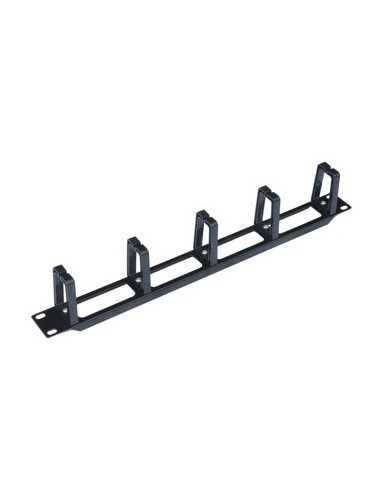 Panel pasa cables wp 1u plastico negro