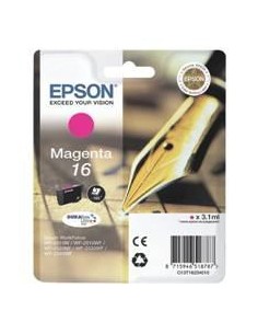 Cartucho tinta epson t162340 magenta wf - 2010 - 2510 - 2520 - 2530 - 2540 - pluma