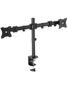 Soporte doble pantalla equip 13 pulgadas - 27 pulgadas inclinable giratorio 360Âº max 8 kg vesa max 100x100