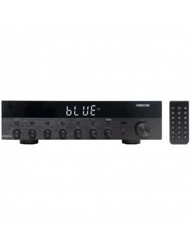 Amplificador estereo hifi fonestar as - 6060 - bluetooth - radio fm - 60+60 w rms - usb - mp3