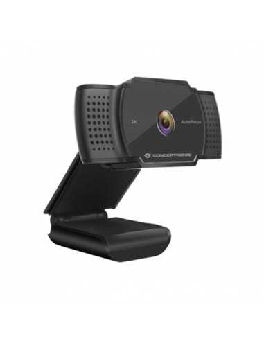 Webcam 2k conceptronic amdis02b 5mp - usb - 3.6mm - 30 fps - angulo vision 72Âº - enfoque automatico - microfono integrado