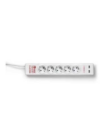 Regleta salicru sps safe 5+ - 5 tomas schuko - 2 usb
