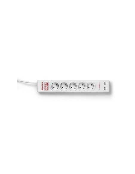 Regleta salicru sps safe 5+ - 5 tomas schuko - 2 usb