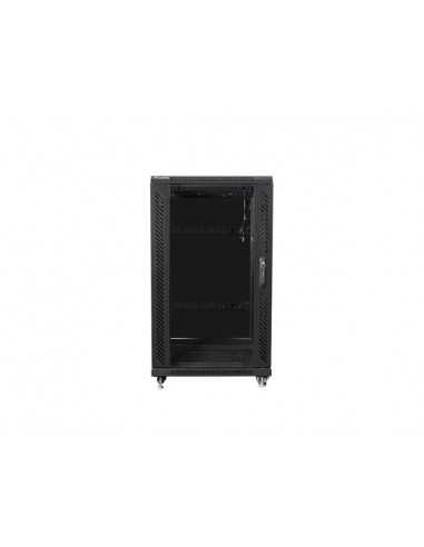 Armario rack lanberg 22u 600x600 autoensamblado 19 pulgadas hasta 60kg negro