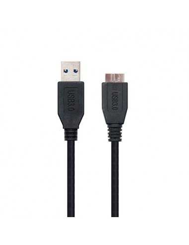 Cable usb tipo a 3.0 a micro usb tipo b 3.0 nanocable 1m negro macho - macho