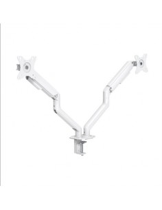 Soporte de mesa tv tooq 17 - 32 pulgadas 2 pantallas blanco