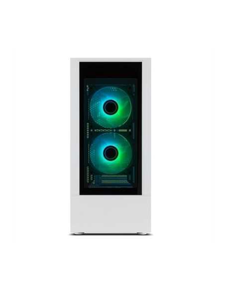 Caja ordenador gaming nox hummer nemesis atx 2 x usb 3.0 2 x usb 2.0 blanca argb
