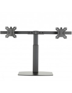 Soporte de mesa ewent ew1538 con resorte de gas para 2 monitores de hasta 27 pulgadas