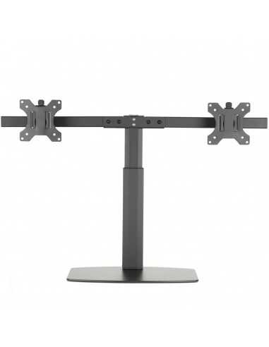 Soporte de mesa ewent ew1538 con resorte de gas para 2 monitores de hasta 27 pulgadas