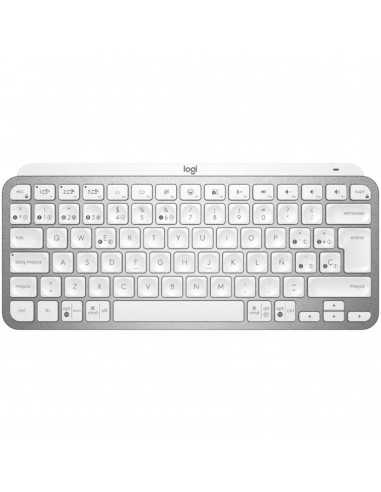 Teclado logitech mx keys gris palido wireless inalambrico qwerty espaÃ±ol