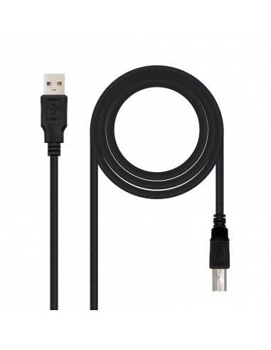 Cable usb tipo a a usb tipo b nanocable 4.5m negro - macho - macho