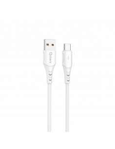 Cable qcharx lisbon usb a micro 24a - 1 m - pvc blanco