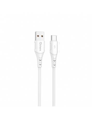 Cable qcharx lisbon usb a micro 24a - 1 m - pvc blanco