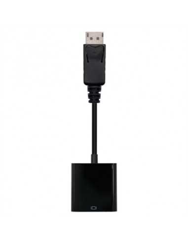 Adaptador displayport a svga nanocable macho - hembra 15cm negro