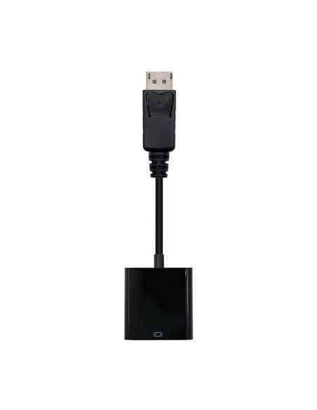 Adaptador displayport a svga nanocable macho - hembra 15cm negro