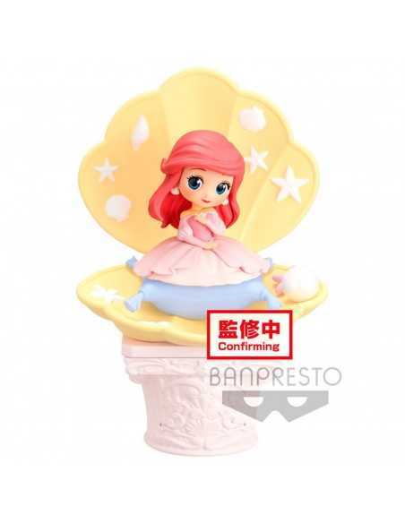 Figura banpresto q posket disney la sirenita ariel vestido rosa ver. b